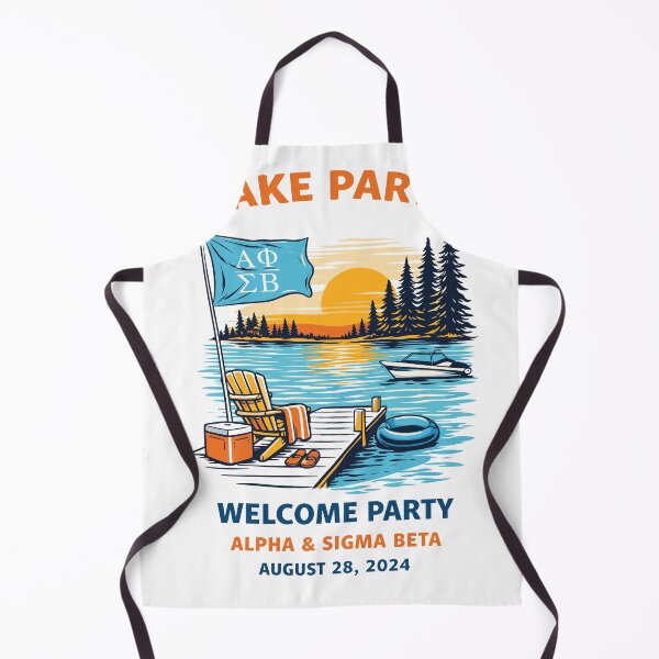Item preview, Lake Party Welcome Alpha & Sigma Beta Poster designed and sold by Matinez Pink.