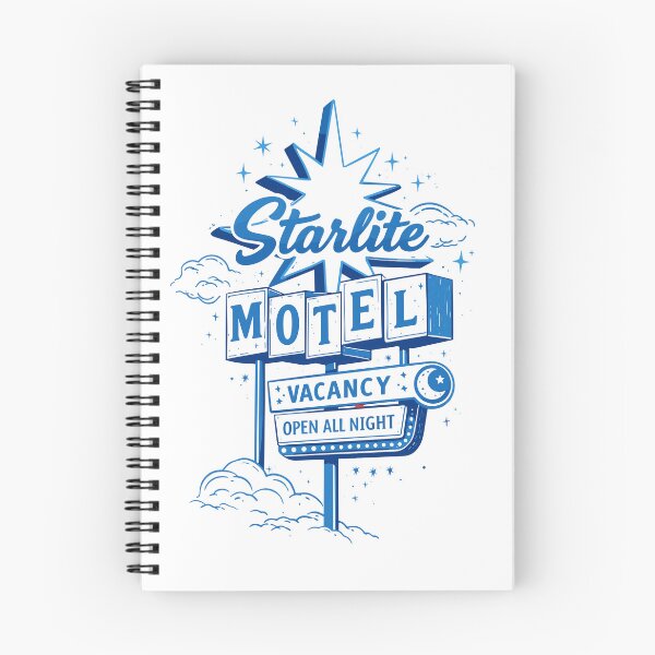 Item preview, Starlite Motel Vacancy Open All Night Poster designed and sold by Matinez Pink.