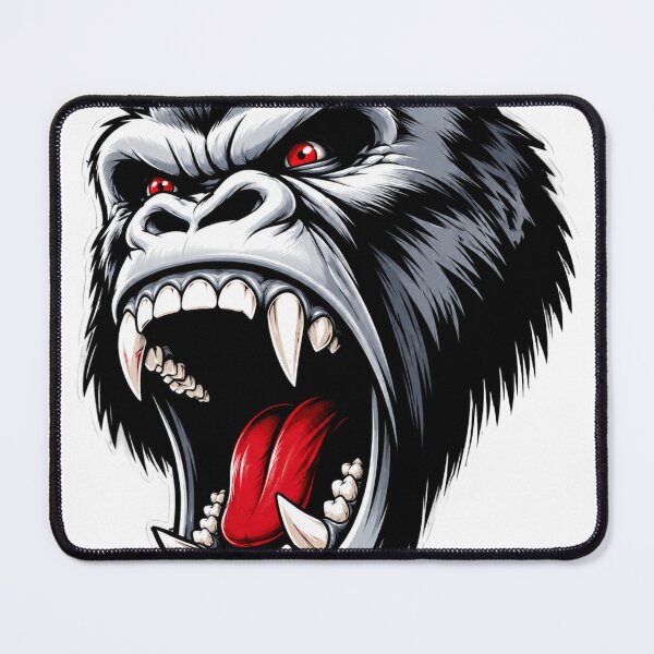 Item preview, Angry Silverback Gorilla Vector Illustration designed and sold by DKSH1234.
