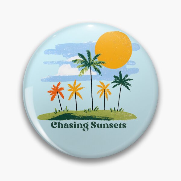 Item preview, Chasing Sunsets Tropical Palm Tree Beach Graphic designed and sold by SeJaa.