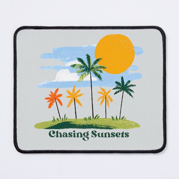 Item preview, Chasing Sunsets Tropical Palm Tree Beach Graphic designed and sold by SeJaa.