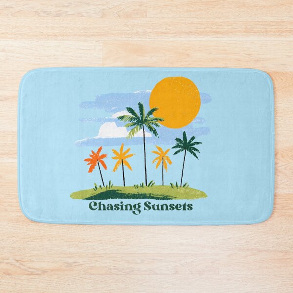 Item preview, Chasing Sunsets Tropical Palm Tree Beach Graphic designed and sold by SeJaa.