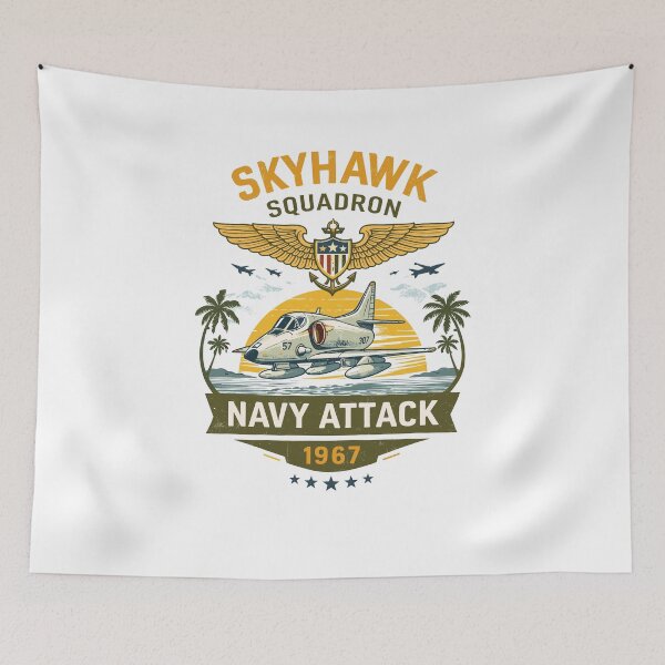 Item preview, Skyhawk Squadron Navy Attack 1967 Poster designed and sold by Matinez Pink.