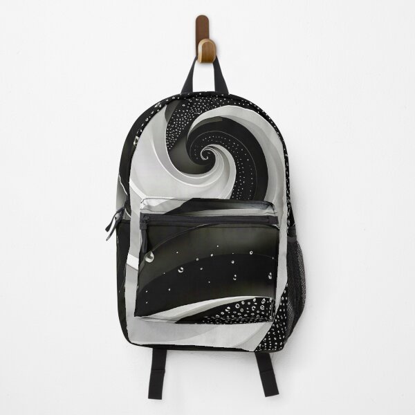 Item preview, Monochrome Spiral Vortex in Black and White  designed and sold by Vicky Brago-Mitchell®.