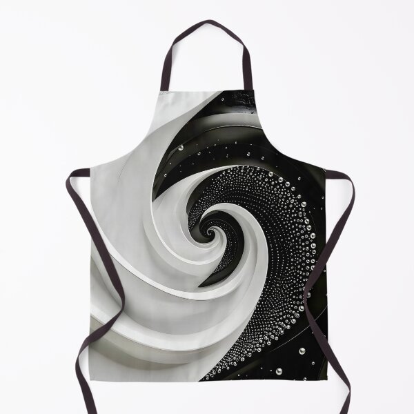 Item preview, Monochrome Spiral Vortex in Black and White designed and sold by Vicky Brago-Mitchell®.