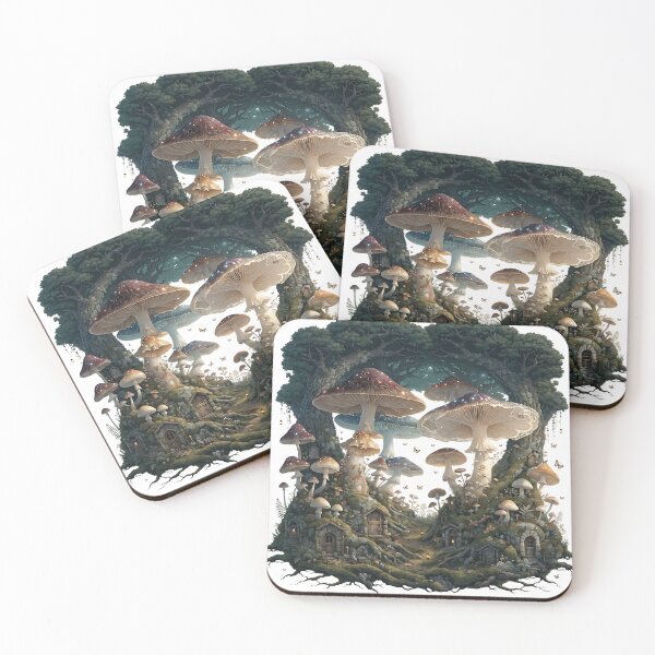 Item preview, Enchanted Mushroom Forest designed and sold by Neural-canvas.