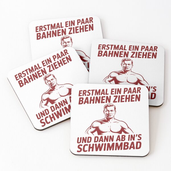 Artikelvorschau, Erstmal ein paar Bahnen ziehen und dann ab ins Schwimmbad - Deutsche Memes entworfen und verkauft von LoFizzy.