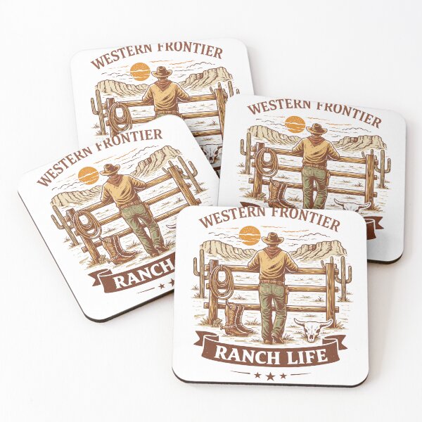 Item preview, Western Frontier Ranch Life Poster designed and sold by Matinez Pink.