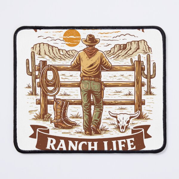 Item preview, Western Frontier Ranch Life Poster designed and sold by Matinez Pink.