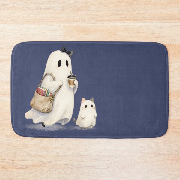 Item preview, Cute Halloween Ghost with Cat designed and sold by KiraChie.