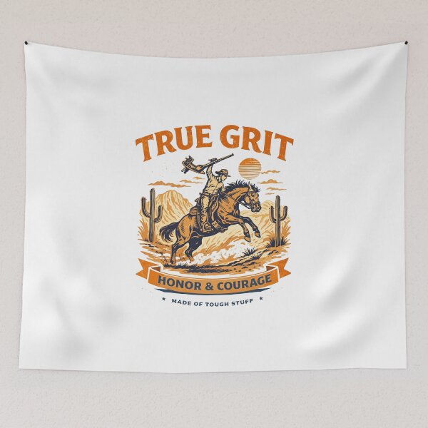 Item preview, True Grit Honor & Courage Poster designed and sold by Matinez Pink.