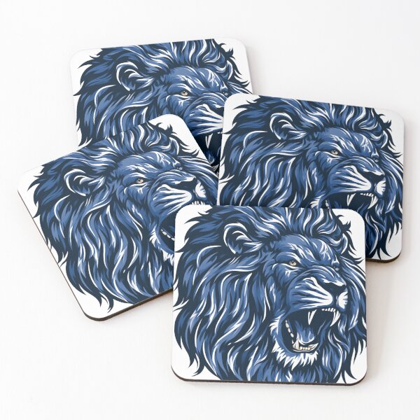 Item preview, Geometric Roaring Lion Head Modern Tribal Art designed and sold by TrendyGalaxy.