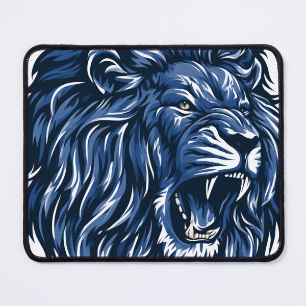Item preview, Geometric Roaring Lion Head Modern Tribal Art designed and sold by TrendyGalaxy.
