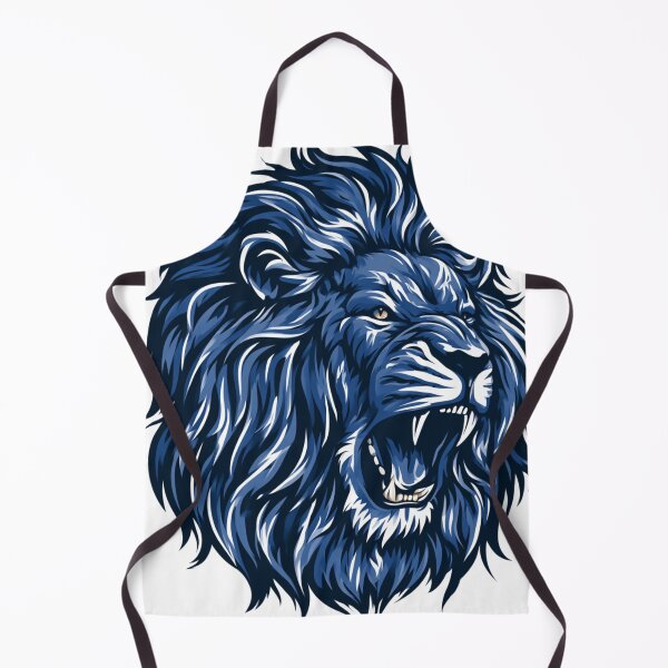 Item preview, Geometric Roaring Lion Head Modern Tribal Art designed and sold by TrendyGalaxy.