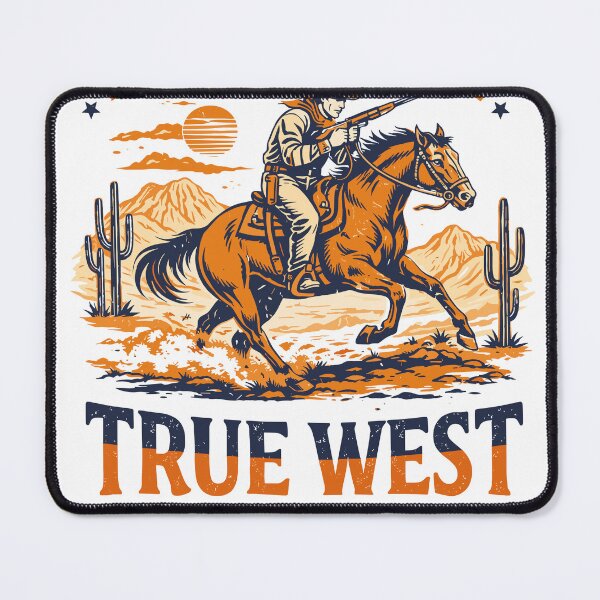 Item preview, True West Built Tough Wild & Free Poster designed and sold by Matinez Pink.