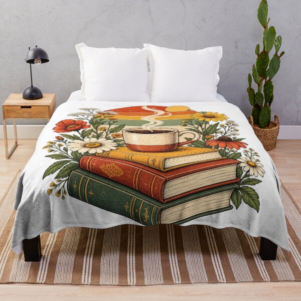 Item preview, Vintage Books and Coffee Graphic T-Shirt | Retro Book Lover Coffee Reader Tee designed and sold by Promoffy.