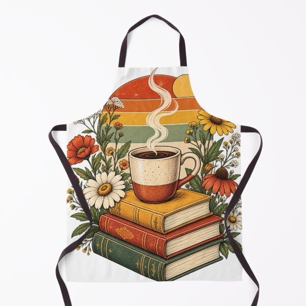 Item preview, Vintage Books and Coffee Graphic T-Shirt | Retro Book Lover Coffee Reader Tee designed and sold by Promoffy.