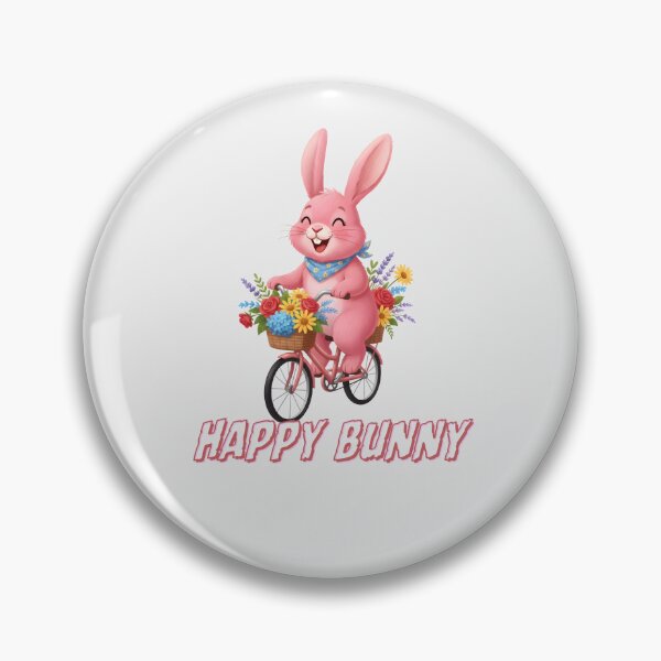 Item preview, Cute Pink Bunny Riding a Bicycle designed and sold by naragon4289.