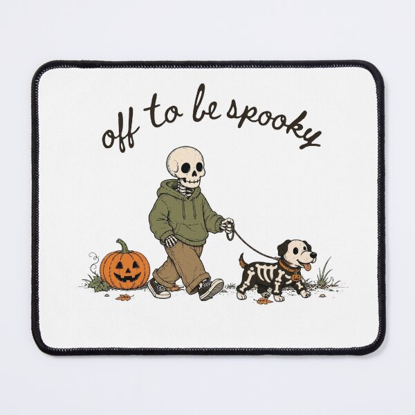 Item preview, Off to Be Spooky Skeleton Walking Skeleton Dog Shirt, Funny Skeleton Walking Dog Halloween designed and sold by To101ARt.