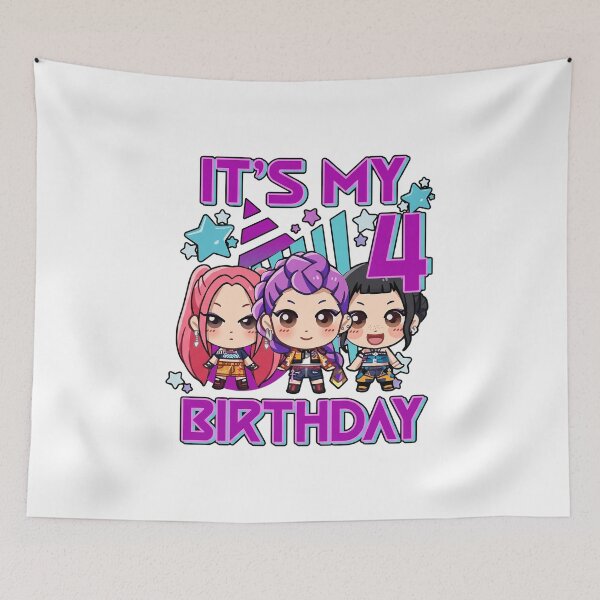 Item preview, It's My 4th Birthday Cartoon designed and sold by WoodwardCarwyn.