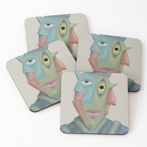 Item preview, Alien No. 28 – X-Ray Vision | Cubist Alien Art designed and sold by aekritdeach.
