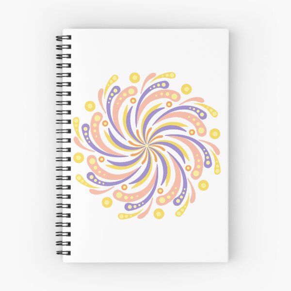 Item preview, Retro Space Age Mandala - lemon yellow and purple designed and sold by Home Cyn Home.