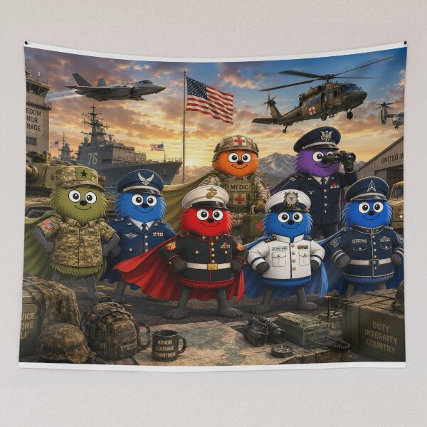 Item preview, Military Superheroes Puzzle Featuring the Thinglings designed and sold by TheThinglings.