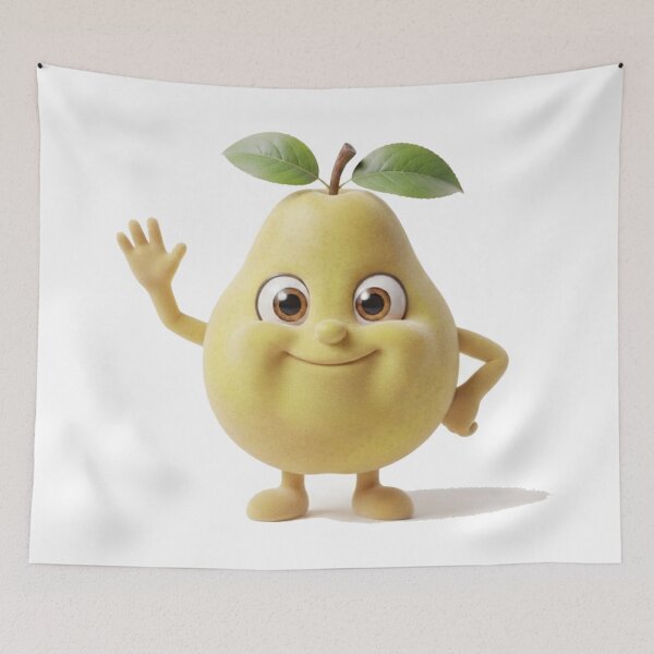 Item preview, Cute Pear Character Tee | Triple Vertex designed and sold by TripleVertex-1.