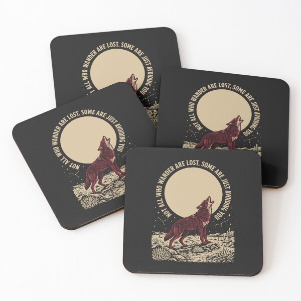 Item preview, Western Gothic Howling Coyote - Outlaw Country Desert Core designed and sold by SplashTastic.