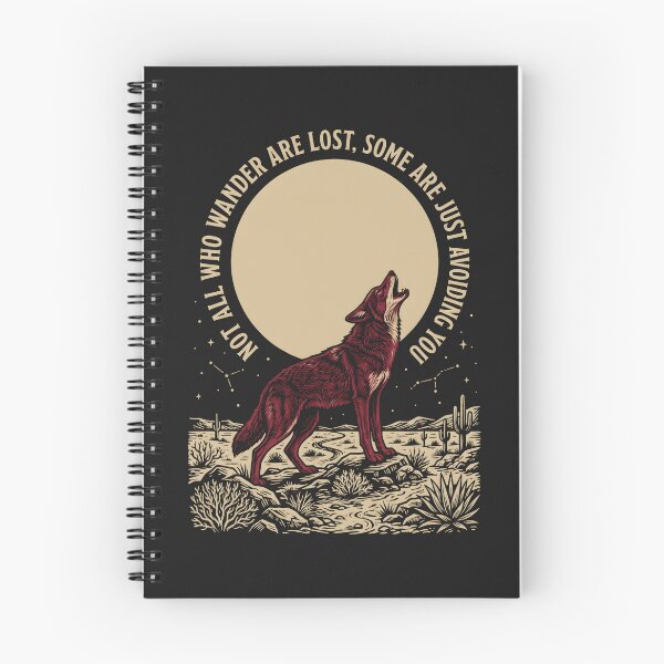 Item preview, Western Gothic Howling Coyote - Outlaw Country Desert Core designed and sold by SplashTastic.