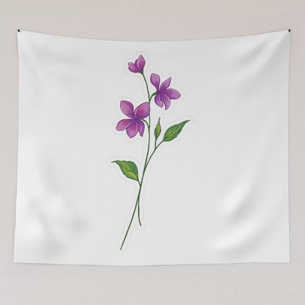 Item preview, Purple Wildflower Botanical Illustration designed and sold by owsam.