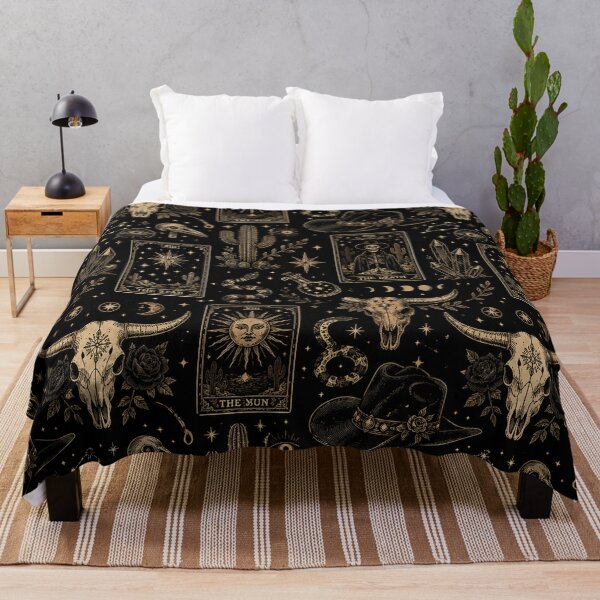 Item preview, Western Gothic Tarot Pattern – Dark Cowboy Aesthetic designed and sold by RJACreative.
