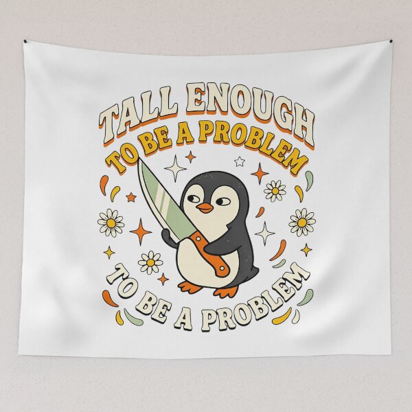 Item preview, Tall Enough to Be A Problem, Funny Goose, Cute Duck Humor, Silly Bird Graphic, Farm Animal Lover  designed and sold by zarkazman.