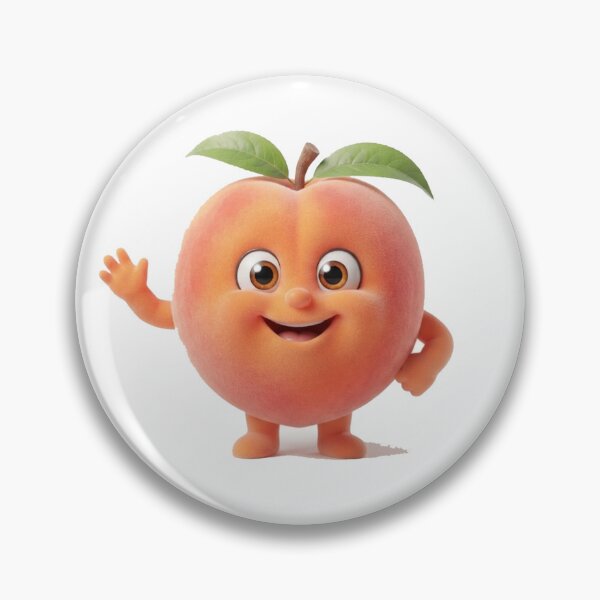 Item preview, Cute Peach Character Tee | Triple Vertex designed and sold by TripleVertex-1.