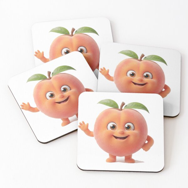 Item preview, Cute Peach Character Tee | Triple Vertex designed and sold by TripleVertex-1.