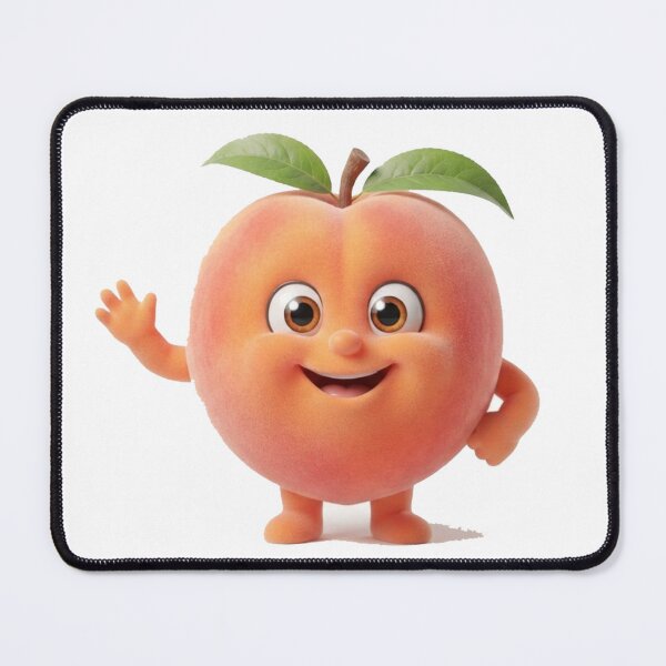 Item preview, Cute Peach Character Tee | Triple Vertex designed and sold by TripleVertex-1.