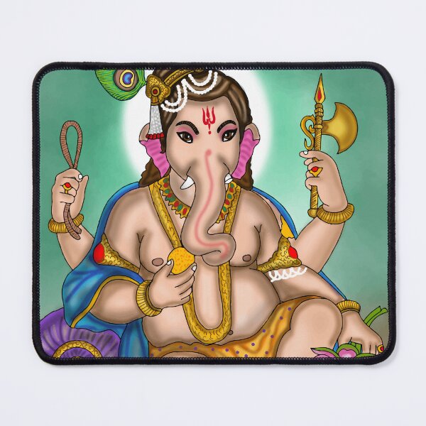 Item preview, Lord Ganesha Artwork | Divine Hindu God Digital Illustration designed and sold by Harshit_Digital_Arts.
