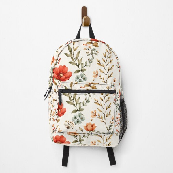 Item preview, Vintage Botanical Floral Pattern – Red Poppy & Wildflower Garden designed and sold by Punch-E415.
