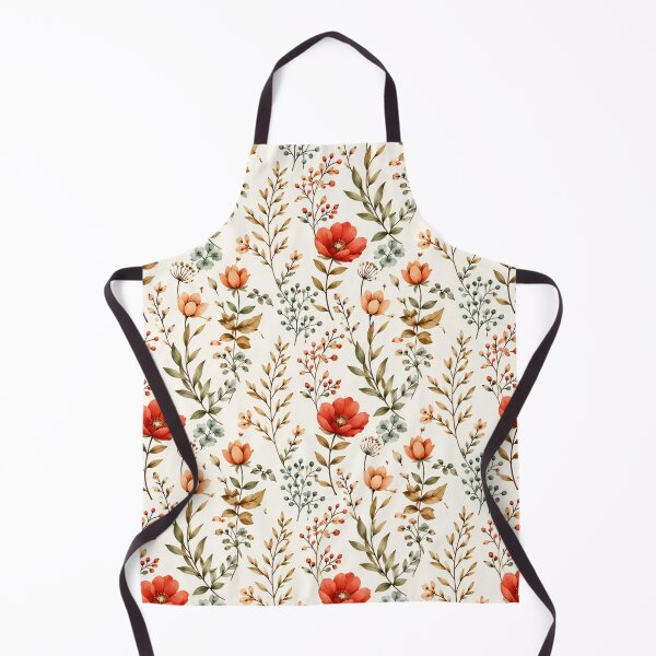 Item preview, Vintage Botanical Floral Pattern – Red Poppy & Wildflower Garden designed and sold by Punch-E415.