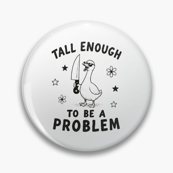 Item preview, Tall Enough to Be A Problem, Funny Goose, Cute Duck Humor, Silly Bird Graphic, Farm Animal Lover designed and sold by zarkazman.