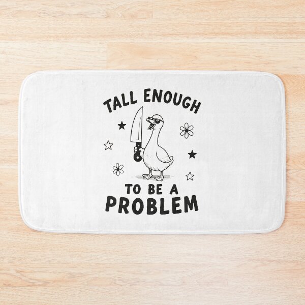 Item preview, Tall Enough to Be A Problem, Funny Goose, Cute Duck Humor, Silly Bird Graphic, Farm Animal Lover designed and sold by zarkazman.
