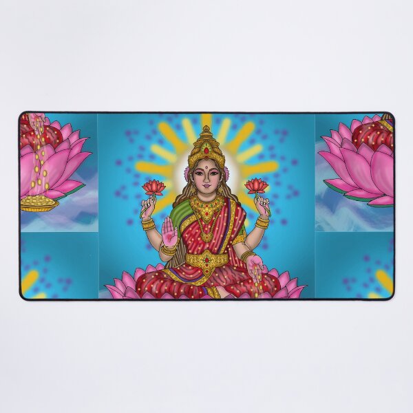 Item preview, Goddess Lakshmi Artwork | Divine Hindu Goddess Digital Illustration designed and sold by Harshit_Digital_Arts.
