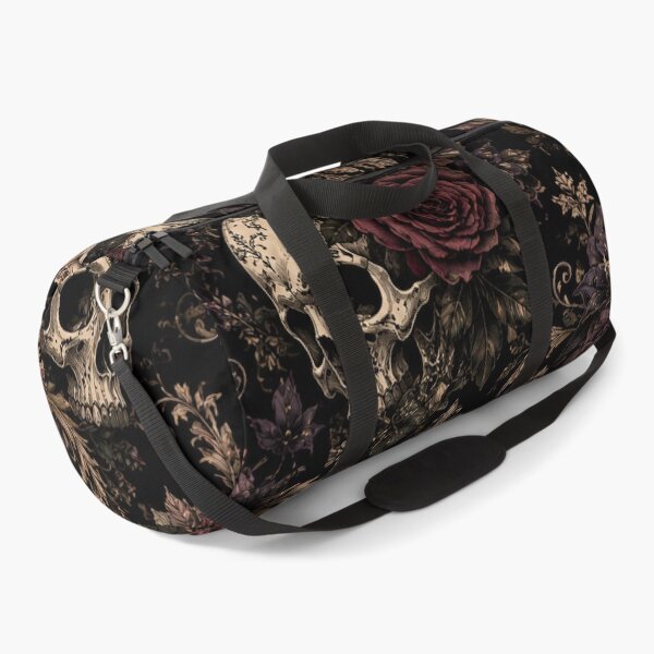 Item preview, Gothic Skull Floral Pattern – Dark Roses & Vintage Skull Art designed and sold by RJACreative.
