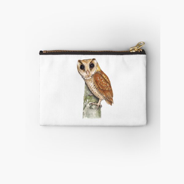 Item preview,  Naturalist's watercolor sketchbook illustration of an Oriental Bay Owl designed and sold by wonderisland.