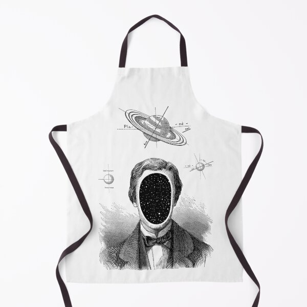 Item preview, Surreal Cosmic Portrait – Vintage Space Collage with Saturn designed and sold by Good_Things.