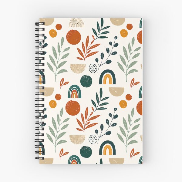 Item preview, Boho Rainbow Botanical Pattern – Modern Earthy Abstract Floral Design designed and sold by Punch-E415.