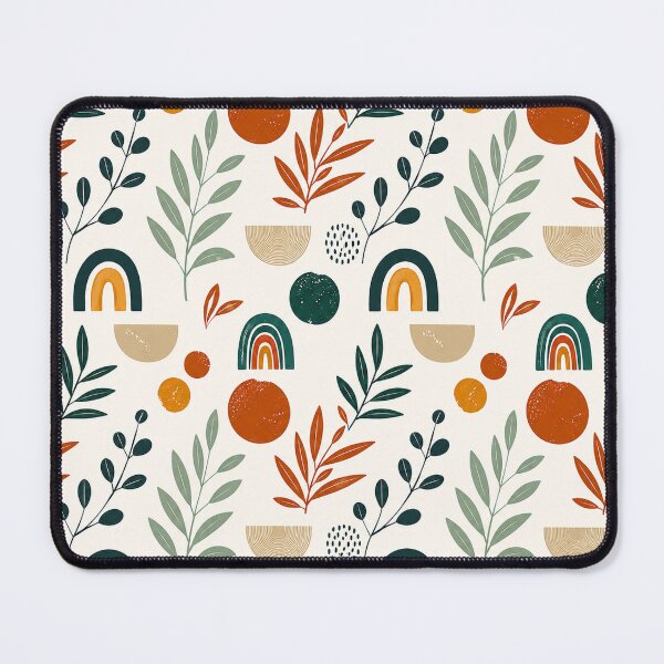 Item preview, Boho Rainbow Botanical Pattern – Modern Earthy Abstract Floral Design designed and sold by Punch-E415.