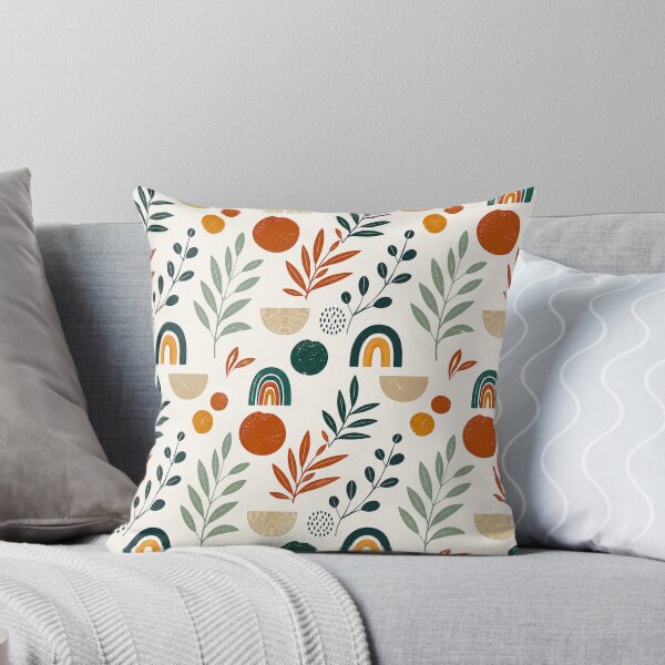 Item preview, Boho Rainbow Botanical Pattern – Modern Earthy Abstract Floral Design designed and sold by Punch-E415.