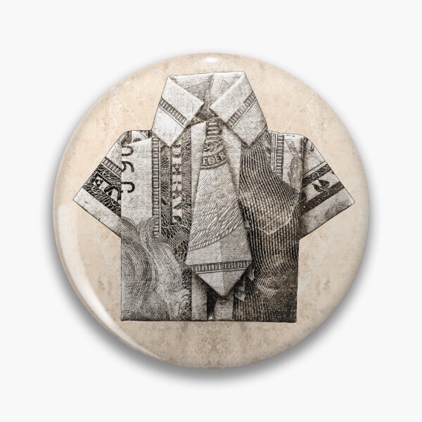 Item preview, Origami Shirt Folded From Old Worn Dollar Bill designed and sold by Ghoul Enterprises.