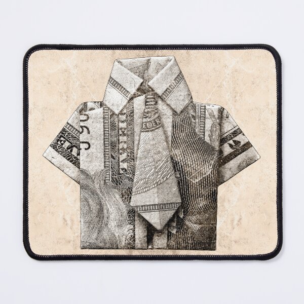 Item preview, Origami Shirt Folded From Old Worn Dollar Bill designed and sold by Ghoul Enterprises.